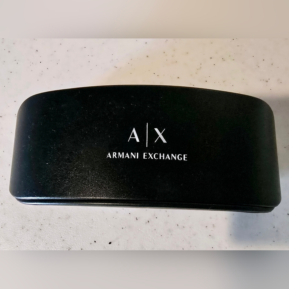 Armani Exchange Sleek Black Sunglasses Case